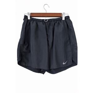 Nike Dri-FIT Running Shorts Womens M Black Run Club Athleisure Gymcore Y2K